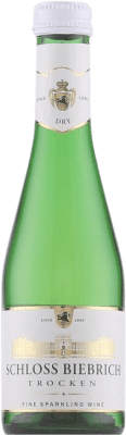 1,95 € | White Sparkling Wine Schloss Biebrich Sekt Dry Germany Small Bottle 20 cl
