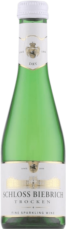 1,95 € 免费送货 | 白起泡酒 Schloss Biebrich Seco — 干型 小瓶装 20 cl