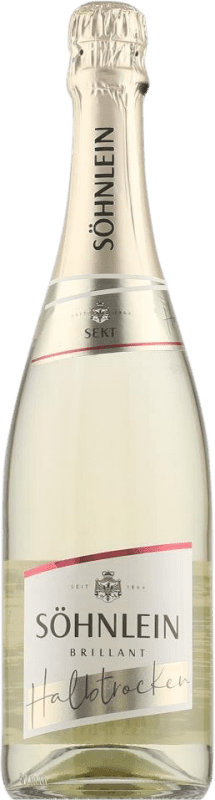 Бесплатная доставка | Белое игристое вино Söhnlein Brillant Sekt Полусухое Полусладкое Германия 75 cl