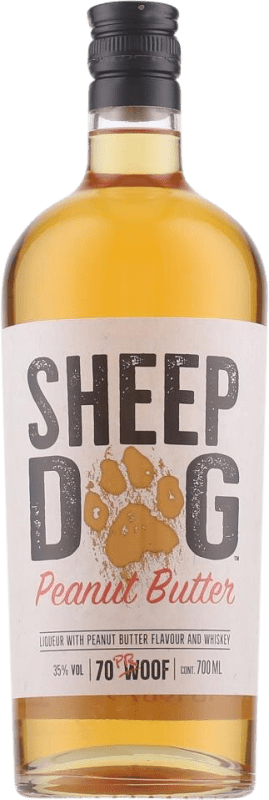 Envoi gratuit | Blended Whisky Sheep Dog. Peanut Butter États Unis 70 cl