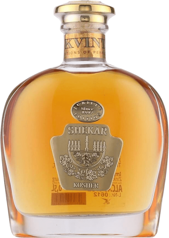 Envio grátis | Brandy Conhaque Shekar Kosher Moldávia, República Garrafa Medium 50 cl