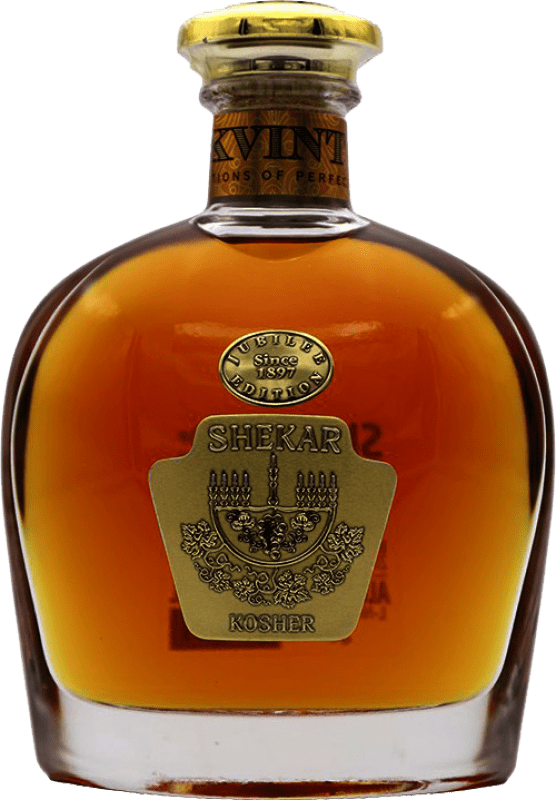 Envio grátis | Brandy Conhaque Shekar Kosher Moldávia, República Garrafa Medium 50 cl