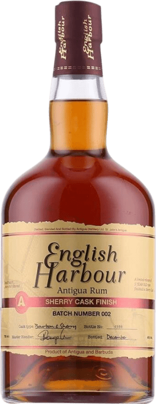 Envío gratis | Ron English Harbour Sherry Cask Finish Antigua y Barbuda 5 Años 70 cl