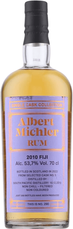 Spedizione Gratuita | Rum Albert Michler Collection Fiji Single Cask — Botte Singolo Regno Unito 12 Anni 70 cl