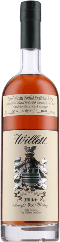 138,95 € Kostenloser Versand | Blended Whisky Willett Rye, Limitierte Edition, Straight 4 Jahre