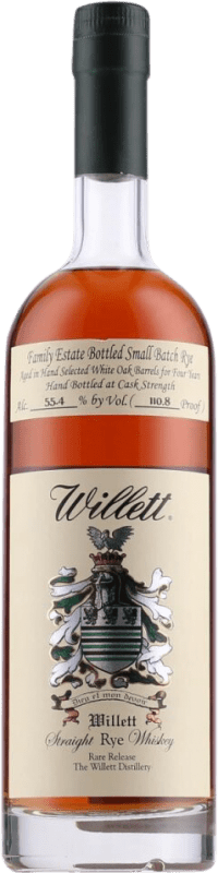 Envoi gratuit | Blended Whisky Willett Straight Rye Special Release États Unis 4 Ans 70 cl