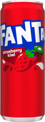 Refrescos Fanta 33 cl Strawberry — Fresa, Kiwi