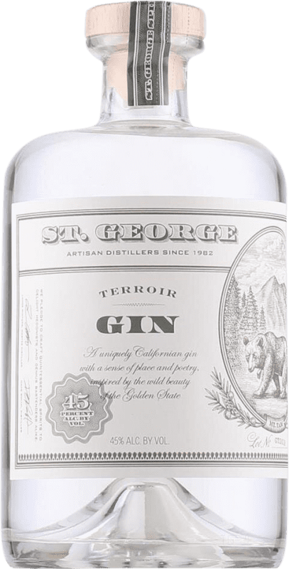 Бесплатная доставка | Джин St. George Terroir Соединенные Штаты 70 cl