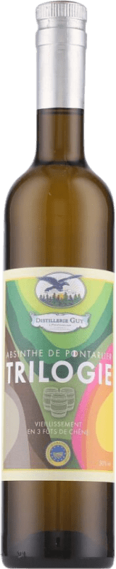 59,95 € Envío gratis | Absenta Pierre Guy Absinthe de Pontarlier Trilogie Botella Medium 50 cl