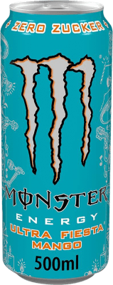 Boissons et Mixers Monster Energy Ultra Fiesta Mango Zero Zucker Bouteille Medium 50 cl