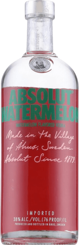 Envio grátis | Vodca Absolut Watermelon Suécia 1 L