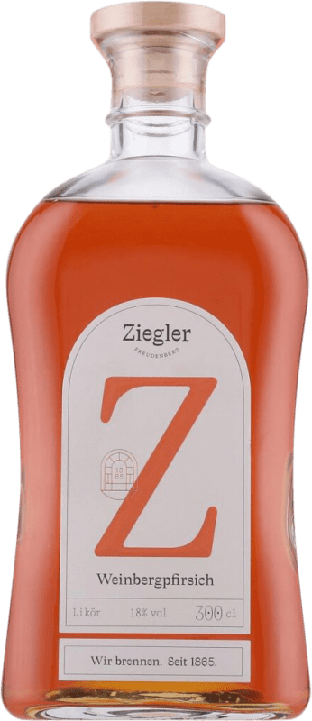 Envio grátis | Licores Ziegler Weinbergpfirsich Alemanha Garrafa Especial 3 L