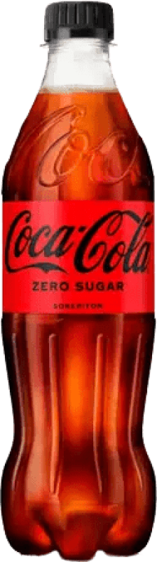 Бесплатная доставка | Коробка из 12 единиц Безалкогольные напитки Coca-Cola Zero Германия Средняя бутылка 50 cl