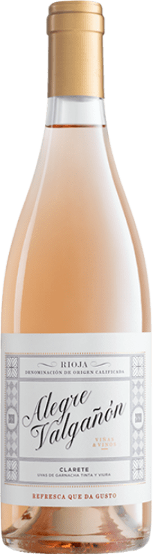 Kostenloser Versand | Roséwein Alegre Valgañón Clarete D.O.Ca. Rioja Spanien Grenache, Viura 75 cl