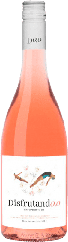 Envio grátis | Vinho rosé Juan Gil Disfrutando 0,0 Rosado D.O. Jumilla Espanha Tempranillo, Syrah 75 cl Sem Álcool