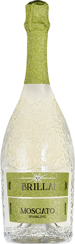 Envío gratis | Espumoso blanco Brilla I.G.T. Grappa Piemontese Piemonte Italia Moscato Blanco 75 cl