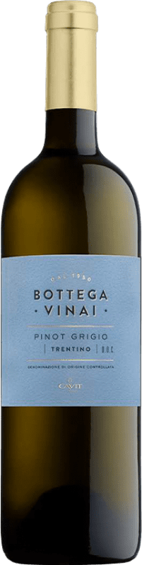 Бесплатная доставка | Белое вино Cavit Bottega Vinai D.O.C. Trentino Италия Pinot Grey 75 cl