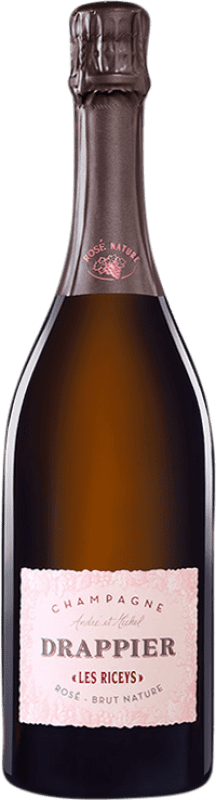 75,95 € Envio grátis | Espumante rosé Drappier Rosé les Riceys Brut Nature A.O.C. Champagne