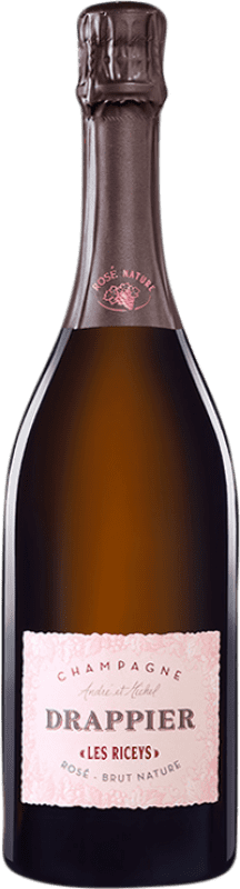 44,95 € Envoi gratuit | Vin Mousseux Rosé Drappier Les Riceys Brut Nature Rosé A.O.C. Champagne