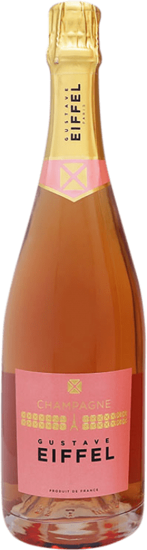 74,95 € Envío gratis | Espumoso rosado Gustave Eiffel Rosé A.O.C. Champagne