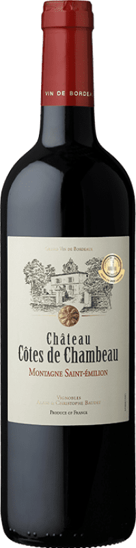 22,95 € Kostenloser Versand | Rotwein Château Côtes de Chambeau A.O.C. Saint-Émilion