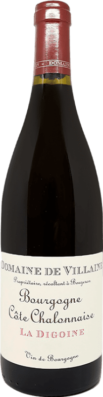 Free Shipping | Red wine Domaine de Villaine Côtes de Chalonnaise la Digoine A.O.C. Bourgogne France Pinot Black 75 cl