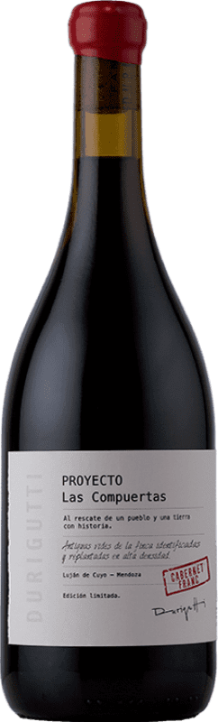 免费送货 | 红酒 Durigutti Proyecto Las Compuertas Luján de Cuyo 阿根廷 Cabernet Franc 75 cl