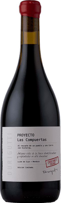 Бесплатная доставка | Красное вино Durigutti Proyecto Las Compuertas Luján de Cuyo Аргентина Cabernet Franc — Каберне Фран 75 cl