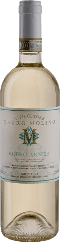 Бесплатная доставка | Белое вино Mauro Molino D.O.C.G. Roero Италия Arneis 75 cl