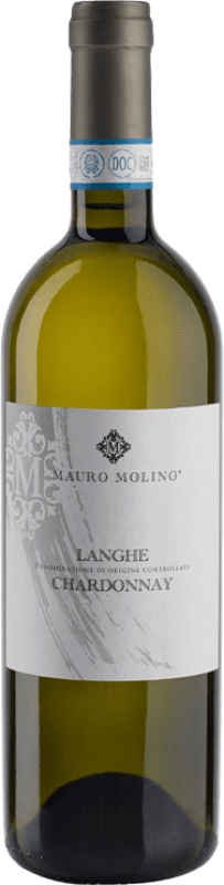 Spedizione Gratuita | Vino bianco Mauro Molino D.O.C. Langhe Italia Chardonnay 75 cl