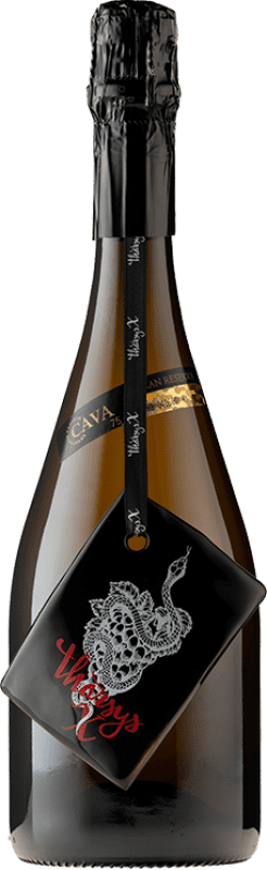 56,95 € | Blanc mousseux Pago de Tharsys Tharsys X Brut Nature Grande Réserve D.O. Cava Espagne Xarel·lo 75 cl