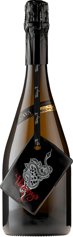 57,95 € | Espumante branco Pago de Tharsys Tharsys X Brut Nature Grande Reserva D.O. Cava Espanha Xarel·lo 75 cl