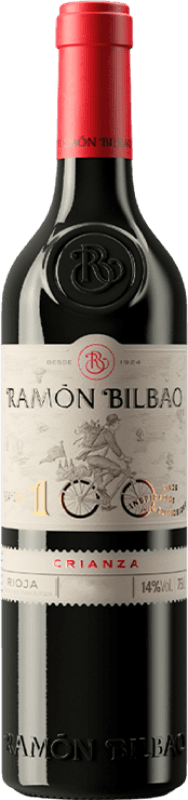 9,95 € Spedizione Gratuita | Vino Rosso Ramón Bilbao Centenario Crianza — Invecchiato in Botte D.O.Ca. Rioja