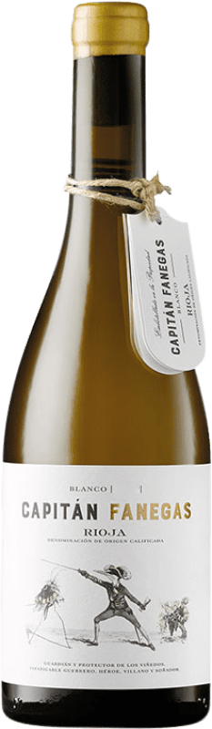 Envio grátis | Vinho branco Ruiz-Clavijo Capitán Fanegas Blanco D.O.Ca. Rioja Espanha Viura, Malvasía, Grenache Branca 75 cl