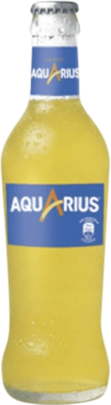 免费送货 | 盒装24个 饮料和搅拌机 Aquarius Naranja Vidrio RET 西班牙 三分之一升瓶 30 cl