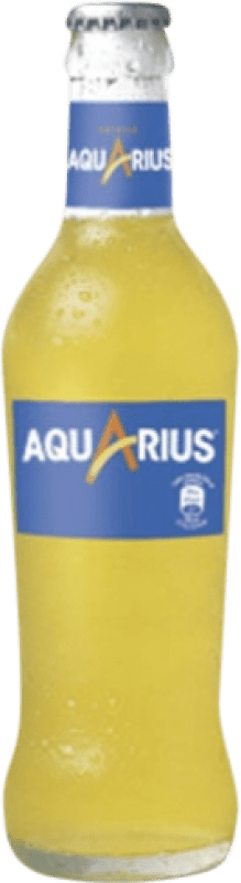 Kostenloser Versand | 24 Einheiten Box Softdrinks Aquarius Spanien Drittelliterflasche 30 cl Glas RET Naranja — Orange
