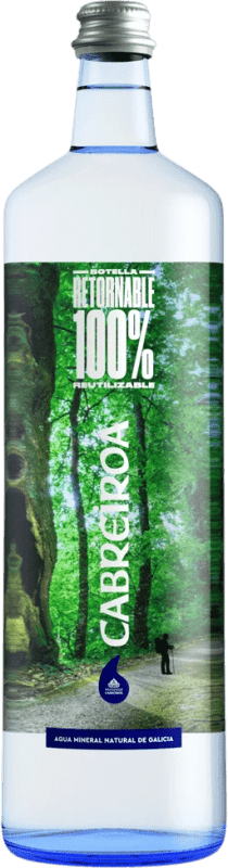 7,95 € | Boîte de 12 unités Eau Cabreiroá Natural Galice Espagne 1 L Verre RET