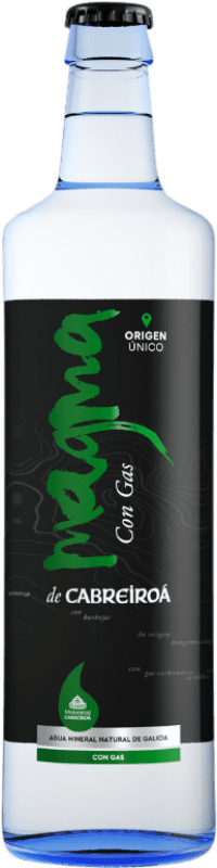 Бесплатная доставка | Коробка из 20 единиц Вода Cabreiroá Magma Gas Vidrio RET Галисия Испания бутылка Medium 50 cl