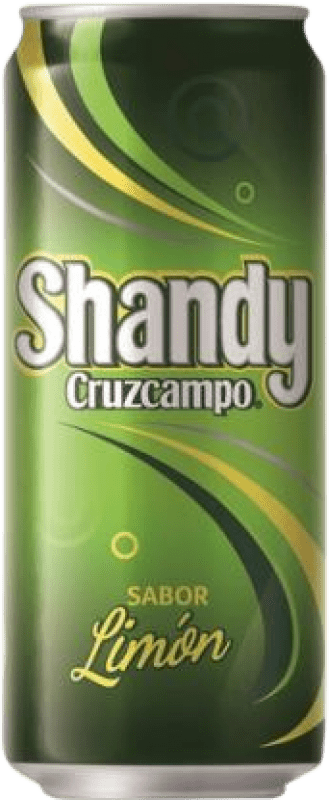 Envío gratis | Cerveza Cruzcampo Shandy con Limón España Lata 33 cl