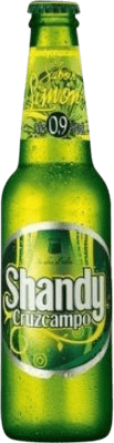 4,95 € | 6 Einheiten Box Bier Cruzcampo Shandy con Limón Spanien Kleine Flasche 25 cl