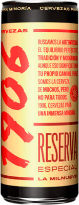 2,95 € | Beer Estrella Galicia 1906 Special Reserve — Aged Galicia Spain Can 33 cl