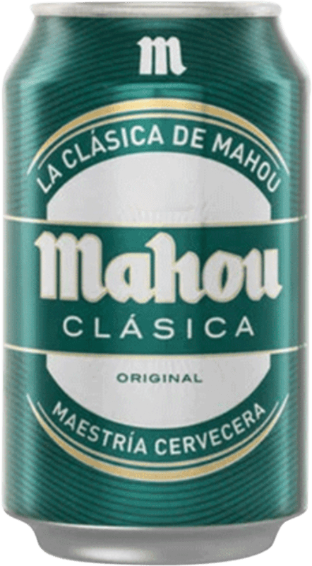 Envoi gratuit | Bière Mahou Clásica Espagne Boîte 33 cl