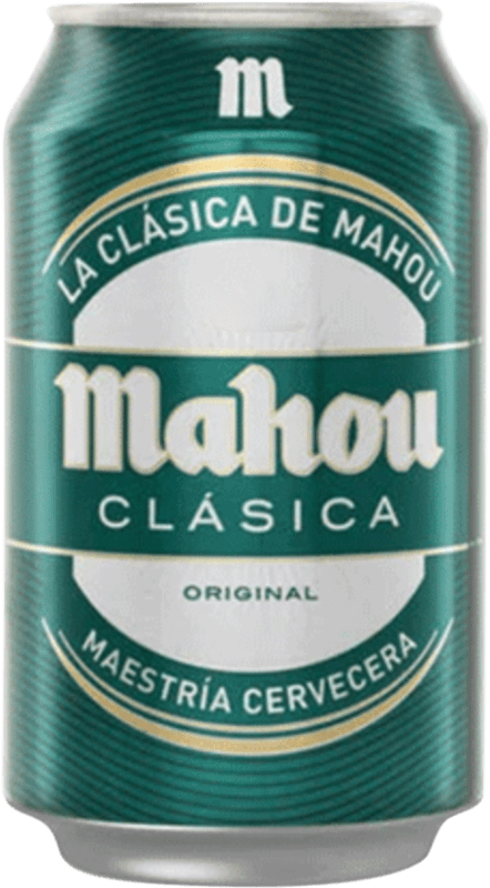Envío gratis | Cerveza Mahou Clásico España Lata 33 cl