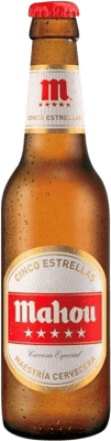 2,95 € Free Shipping | 6 units box Beer Mahou 5 Estrellas Small Bottle 25 cl