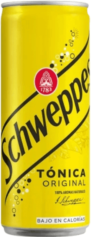 0,95 € | Безалкогольные напитки Schweppes Испания Жестяная банка 33 cl Tonic Water — Тонизирующая вода