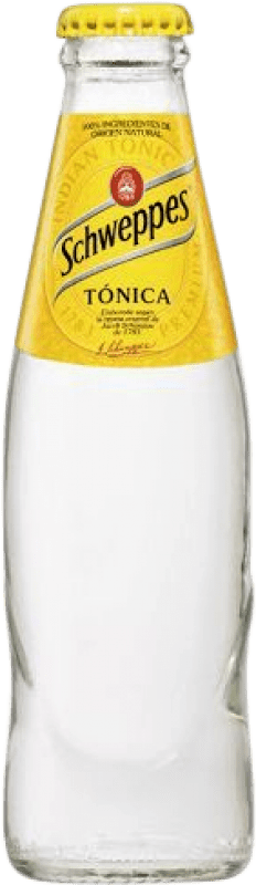 11,95 € Free Shipping | 6 units box Soft Drinks & Mixers Schweppes Tónica Small Bottle 20 cl