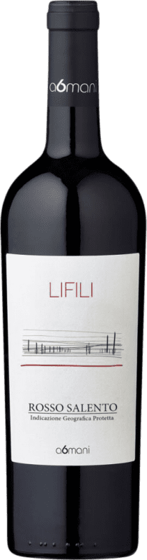 7,95 € | Red wine a6mani Lifili Rosso I.G.T. Salento Italy Sangiovese, Malvasia Black, Aglianico 75 cl