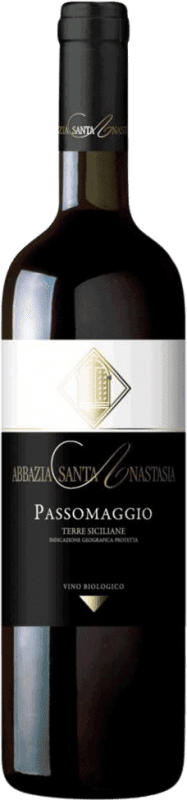 Бесплатная доставка | Красное вино Santa Anastasia Passomaggio Nero d'Avola Merlot D.O.C. Sicilia Сицилия Италия Merlot — Мерло, Nero d'Avola 75 cl
