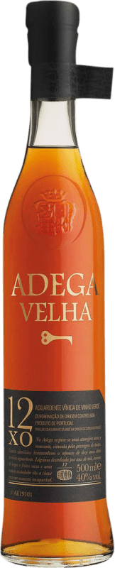 Envío gratis | Brandy Adega Velha XO Portugal 12 Años Botella Medium 50 cl