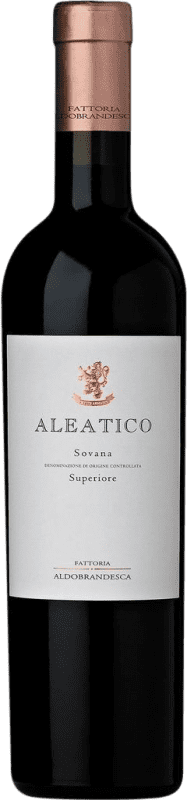 Free Shipping | Fortified wine Aldobrandesca Superiore D.O.C. Sovana Tuscany Italy Aleático Medium Bottle 50 cl